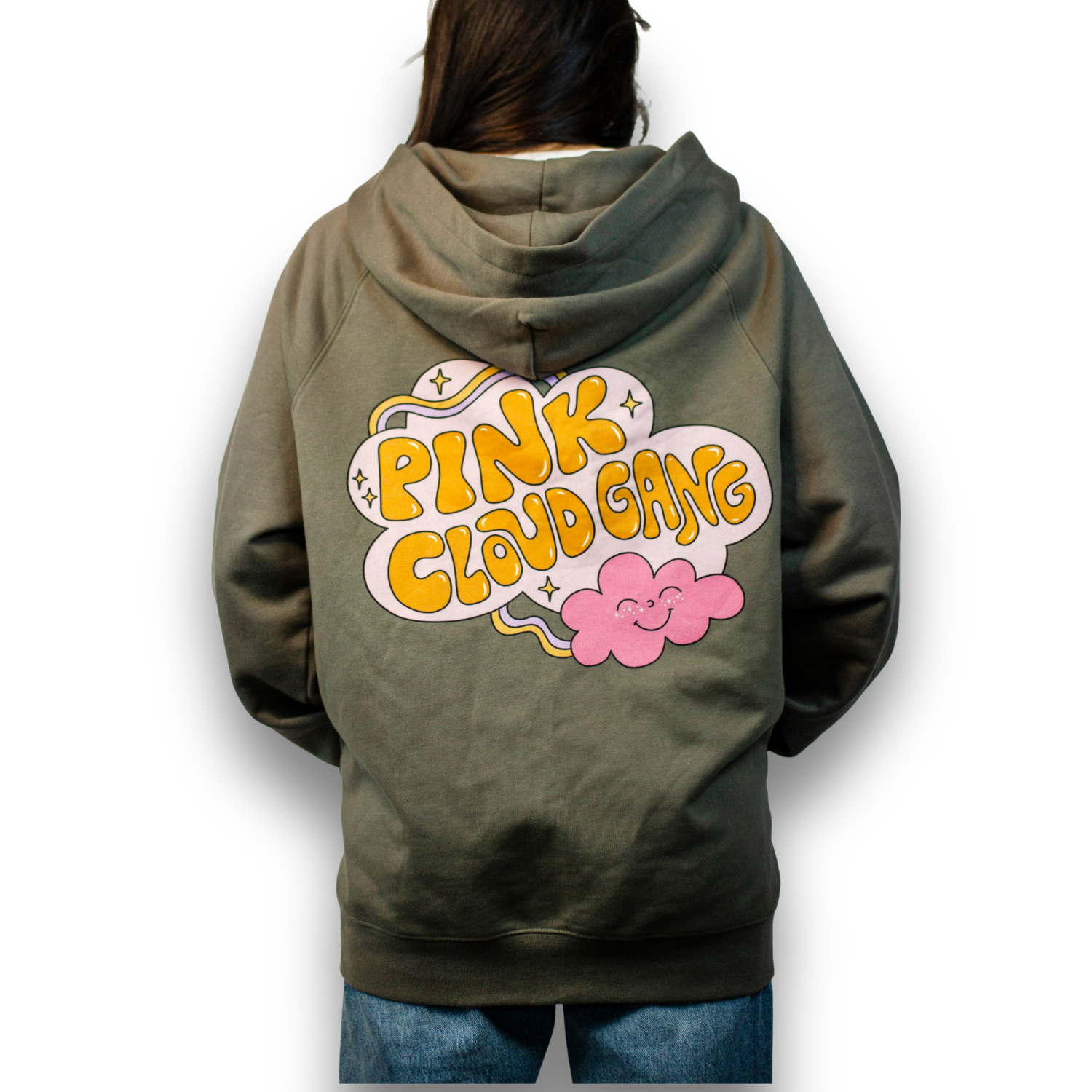 Pink Cloud Gang Zip Hoodie – Your Sober Pal Pink Cloud Gang Zip Hoodie – Your Sober Pal